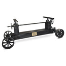Industrial Trolley Table Desk Base - Iron Wheels - Adjustable Height - DIY - Knox Deco - DIY