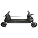 Industrial Trolley Table Desk Base - Iron Wheels - Adjustable Height - DIY - Knox Deco - DIY