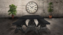 KNOX Adjustable Height Dining Table - Steel Base - Ebony Top - Knox Deco - Tables