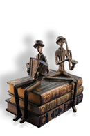 Accordion Jazz Musician Figurine Sculpture - Cast Iron - Blues Player - Knox Deco - Decor