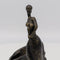 Art Deco Classy Lady Figurine Wine Bottle Holder - Cast Iron Metal - Knox Deco
