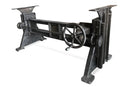 Craftsman Industrial Dining Table Desk Base - Adjustable Height - Cast Iron - Knox Deco - DIY