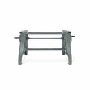 Crescent Writing Table Desk Base - Adjustable Height Sit or Stand - DIY - Knox Deco - Desks