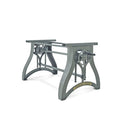 Crescent Writing Table Desk Base - Adjustable Height Sit or Stand - DIY - Knox Deco - Desks