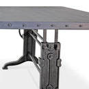 Frederick Adjustable Height Dining Table Desk - Cast Iron - Steel Top - Knox Deco - Dining Table