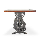 French Industrial Writing Table Drafting Desk - Sit Stand Adjustable - Tilt Top - Knox Deco - Desks