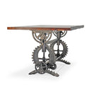 French Industrial Writing Table Drafting Desk - Sit Stand Adjustable - Tilt Top - Knox Deco - Desks