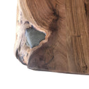 River Run Tabletop Epoxy Resin Live Edge Slab Dining Table Top - Grey 71" - Knox Deco - DIY