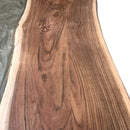 River Run Tabletop Epoxy Resin Live Edge Slab Dining Table Top - Grey 71" - Knox Deco - DIY