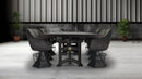 Harvester Industrial Dining Table Desk - Cast Iron Adjustable Base - DIY - Knox Deco - Tables