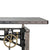 Harvester Industrial Executive Desk - Cast Iron Adjustable Base – Steel Top - Knox Deco - Desks