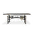 Harvester Industrial Executive Desk - Cast Iron Adjustable Base – Steel Top - Knox Deco - Desks