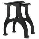 Industrial Cast Iron Bench Table Base Legs Set - Black -17 Inch Tall - DIY - Knox Deco - DIY