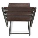 Zing Industrial Dining Chair - Rugged Steel Frame - Hardwood Seat - Pair - Knox Deco - Seating