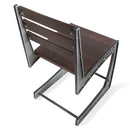Zing Industrial Dining Chair - Rugged Steel Frame - Hardwood Seat - Pair - Knox Deco - Seating