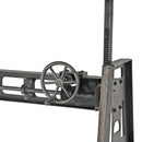 Industrial Writing Table Desk - Adjustable Height Iron Base - Natural - Knox Deco - Desks