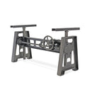 Industrial Writing Table Desk Base - Adjustable Height Sit Stand - Metal - DIY - Knox Deco - DIY