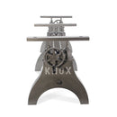 Knox Adjustable Height Conference Table Base Legs - Black Cast Iron - DIY - Knox Deco - DIY