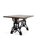KNOX Industrial Drafting Writing Table Adjustable Height Iron Base - Tilt Top - Knox Deco - Desk