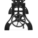 KNOX Industrial Drafting Writing Table Adjustable Height Iron Base - Tilt Top - Knox Deco - Desk