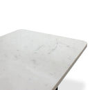 KNOX Industrial Writing Table Desk Base - Adjustable Height - White Marble - Knox Deco - Desks