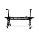 Longeron Dining Table Desk Base - Adjustable Height - Nickel - Casters - DIY - Knox Deco - DIY