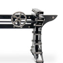 Longeron Dining Table Desk Base - Adjustable Height - Nickel - Casters - DIY - Knox Deco - DIY