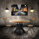 Mid-century Modern Industrial Chair - Crossed Leg - Pyramidal Truss Set of 2 - Knox Deco - Seating