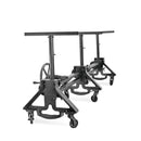 Otis Steel Communal Table Base - Adjustable Height - Iron Base- Casters - DIY - Knox Deco - DIY
