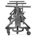 Otis Steel Communal Table Base - Adjustable Height - Iron Base- Casters - DIY - Knox Deco - DIY