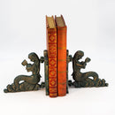 Reading Mermaids Figurine Bookends - Metal - Cast Iron - Pair - Knox Deco - Bookends