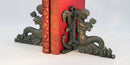 Reading Mermaids Figurine Bookends - Metal - Cast Iron - Pair - Knox Deco - Bookends