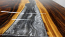 Walnut Live Edge Burl Dining Tabletop - Gray River Resin Epoxy - 80 x 40 x 2" - Knox Deco - DIY