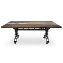Walnut Live Edge Slab Dining Tabletop - Clear River Resin - 80 x 40 x 2" - Knox Deco - DIY