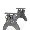 KNOX Adjustable Height Steel Crank Base - Coffee to Dining Table - DIY