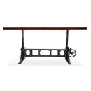 Delta Dining Table - Adjustable Height Mechanical Base - Mahogany Top - Knox Deco - Tables