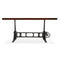 Delta Dining Table - Adjustable Height Mechanical Base - Mahogany Top - Knox Deco - Tables