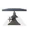 Delta Dining Table - Adjustable Height Mechanical Base - Pewter Gray Top - Knox Deco - Tables