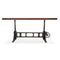 Delta Dining Table - Adjustable Height Mechanical Base - Provincial Wood Top - Knox Deco - Tables