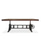 Delta Dining Table - Adjustable Height Mechanical Base - Walnut Wood Top - Knox Deco - Tables