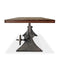 Delta Dining Table - Adjustable Height Mechanical Base - Walnut Wood Top - Knox Deco - Tables