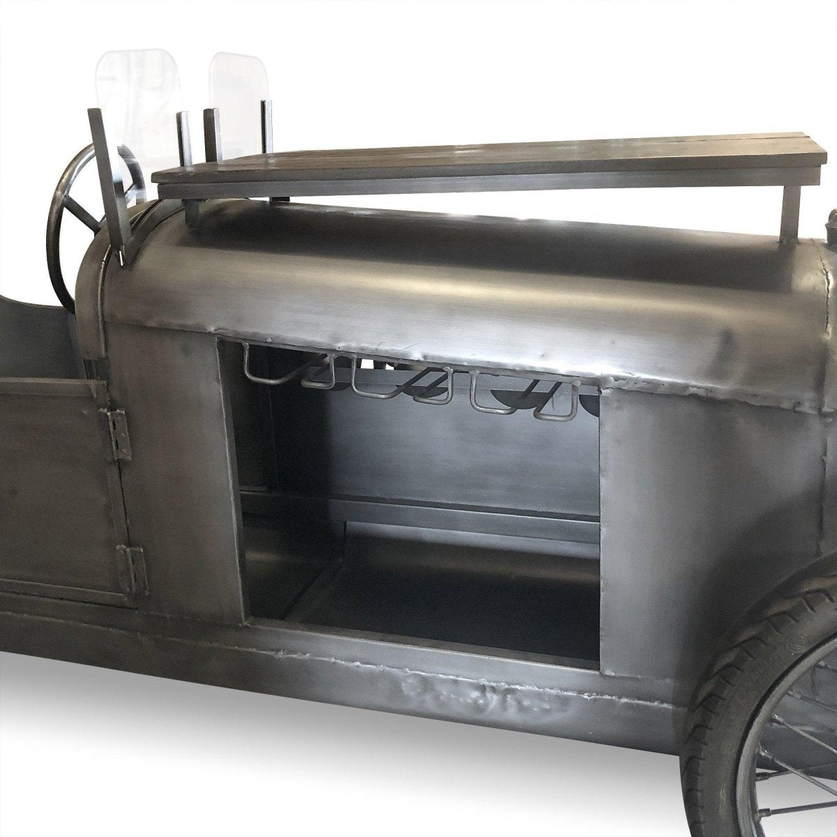 Full-size Antique Race Car Bar Cart Table - Classic Grand Prix Racer ...