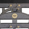 Harvester Industrial Dining Table - Iron Adjustable Base – 8 ft Ebony Rustic - Knox Deco - Tables