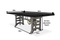 Harvester Industrial Dining Table - Iron Adjustable Base - 8 ft Ebony Top - Knox Deco - Tables