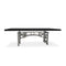 Harvester Industrial Dining Table - Iron Adjustable Base - 8 ft Ebony Top - Knox Deco - Tables