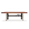 Industrial Dining Table Polished Stainless Steel Adjustable Height - Provincial - Knox Deco - Tables