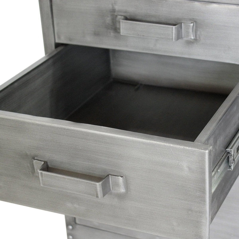 Industrial File Cart Cabinet Drawers - Casters - Addon for Vintage Style Desks - Knox Deco - Storage