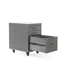 Industrial File Cart Cabinet Drawers - Casters - Addon for Vintage Style Desks - Knox Deco - Storage