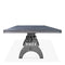 KNOX Adjustable Height Dining Table - Steel Base - 8 ft Gray Top - Knox Deco - Tables