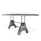 KNOX Adjustable Height Dining Table - Steel Base - 8 ft Gray Top - Knox Deco - Tables